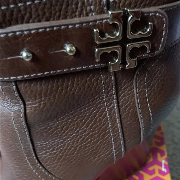 TORY BURCH ELINA WEDGE LEATHER BOOTIES SIZE 8 NEW WITH BOX AND DUST BAG - Picture 4 of 10